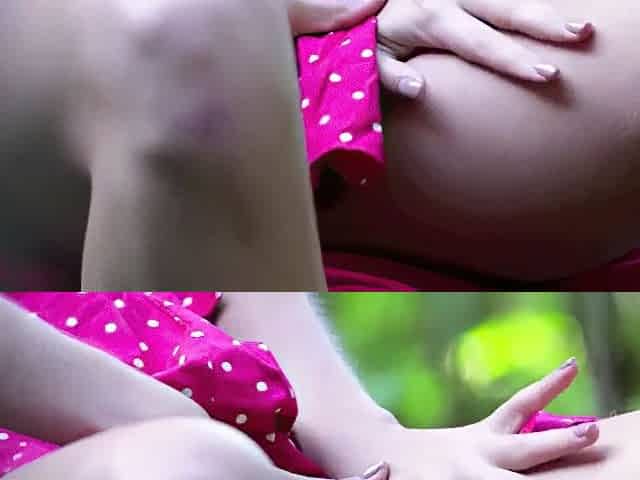 Pink In Park - Nasty Teen 18+ Aislin Public Masturbation