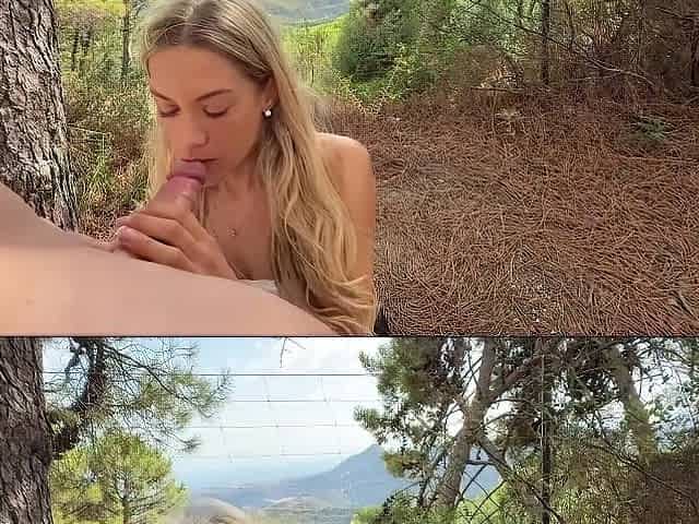 Anal Creampie and Sex with a view in the Mountains