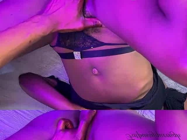 Gorgeous Small Melanin get Mouth Training With BBC stepbro