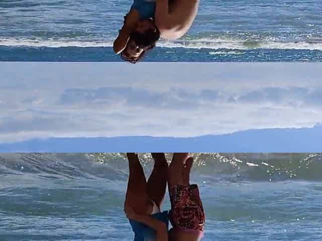 Truly serious porn with stepmom after sea! An over-lustful stepmom gets drilled very roughly after a swim!