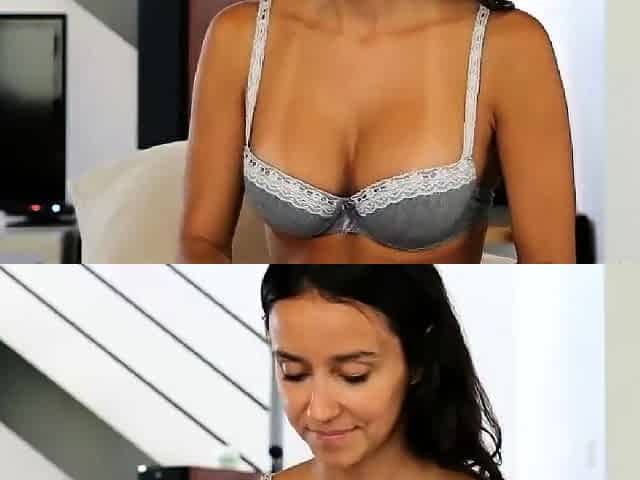 Big boob brunette masturbates on webcam