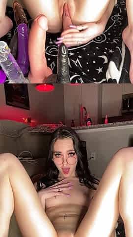 Amateur brunette ariana marie solo toying