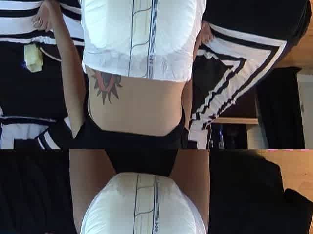 Solo booty assed babe ass toying masturbation in hi def