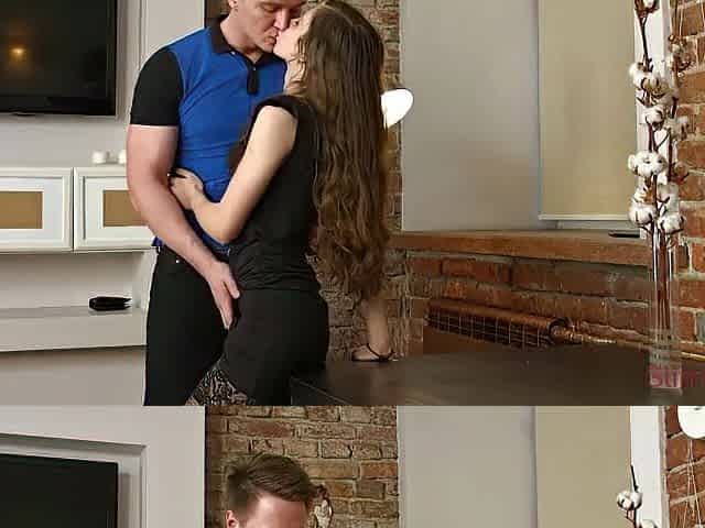 Natural teen beaut gets screwed from behind