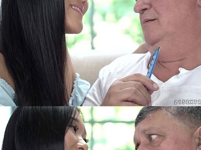 Older guy gets to experience Katana's impeccable blowjob skills