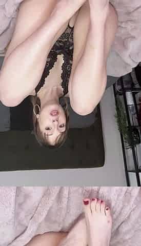 Cute curly brunette solo webcam masturbation