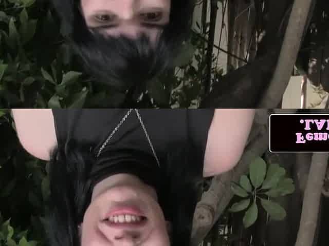 Amateur t-girl shows off her constricted arsehole
