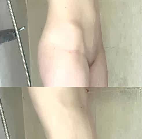 Amateur striptease and Solo masturbation
