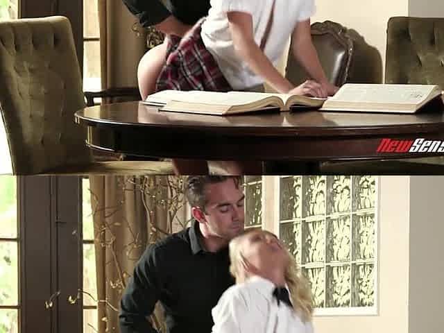 FRESH SENSATIONS - Prep School Teen Screws Her Coach Instead of Studying For English (Kenzie Kai)