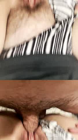 Hairy Pussy MILF Fucked By Horny Young Neighbor