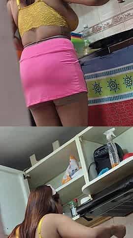 The Cleaning Girl Being Spied on and Then Fucked Hard by Her Boss