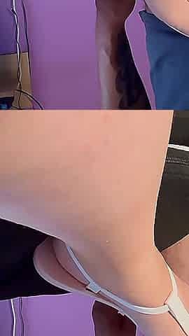 Amateur Footjob Cumshot Nice Shoes Sexy Feet