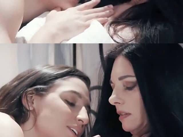StepDaugther Seduce Lesbian Milf