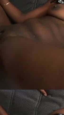 Sweet big ass ebony milked in mouth from BBC dude Shorty Mac