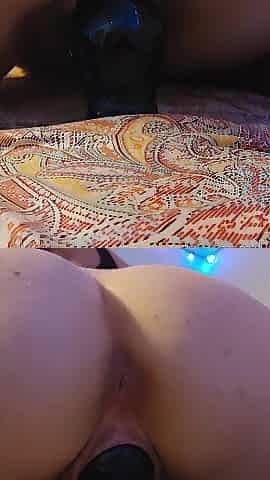 Close up twat stretching and sliding