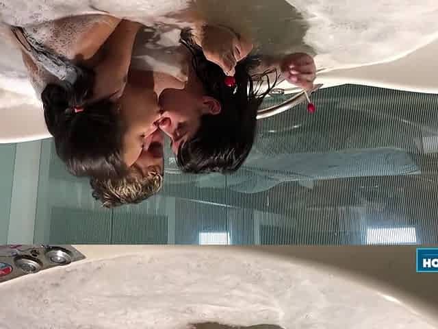 Scarlett And Sexy New Girl July Join Stephan In The Tub For A Sweet And Wet Play Session!