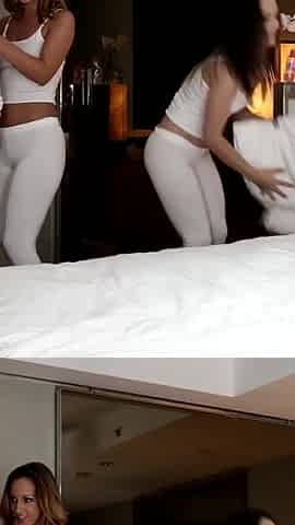 Two lez masseuse are pleasing their clients' wet pussies