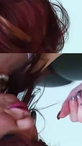 German redhead skinny bitch with hairy pussy fuck big dick men hard