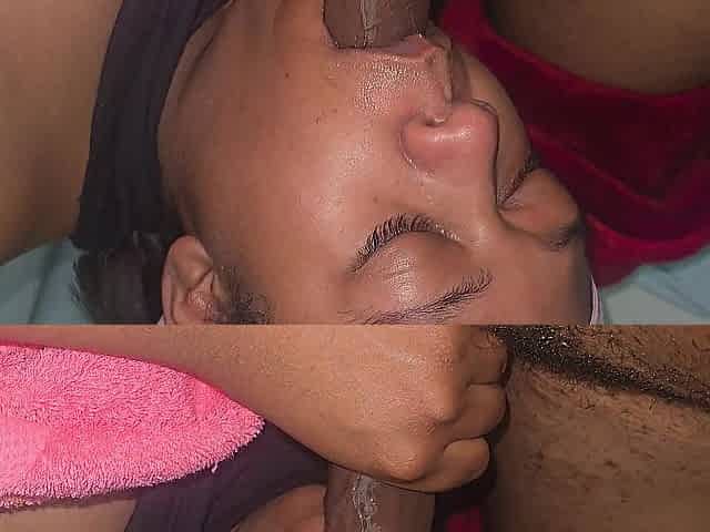 Amateur Black SloppyDeep Mouth Practice