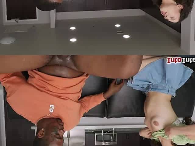 Never leave your hot gf alone with me and my big black cock