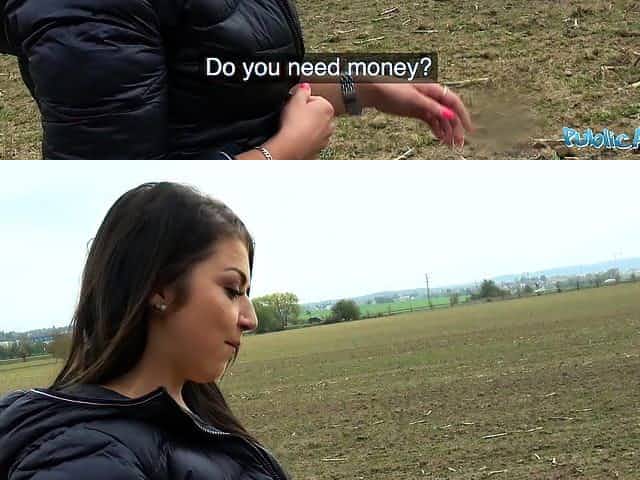 Public Agent Tight busty minx Czech pussy fucked