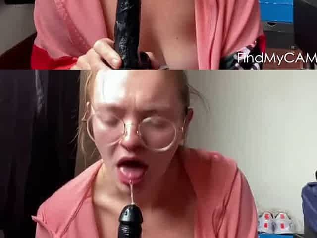 Big-Titted Russian Babe Gives POV Deep Throat