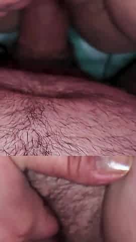 Interracial Pussy to Mouth Fucking, Cum on Pussy