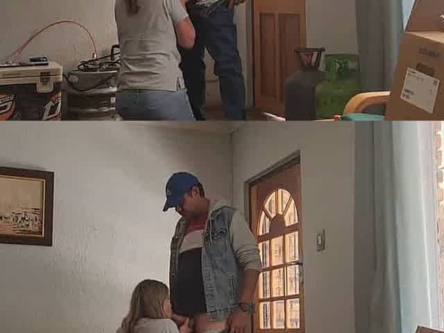 Caught stepmom cheating and fucking the pizza guy