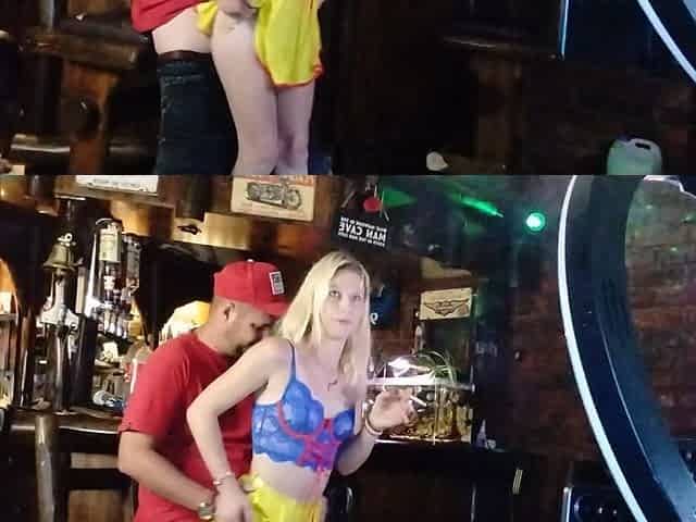 Boring Old Man and Horny Blonde