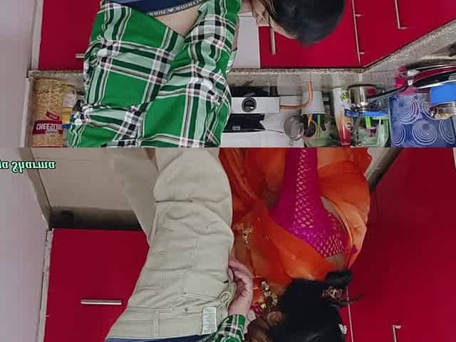 Desi Bhabhi Was Washing Utensils in the Kitchen When Her Brother-in-law Took Her From Behind