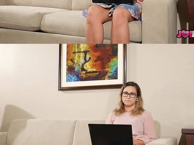 Librarian 18 Y.O Teen Red August Giving Joi To Student