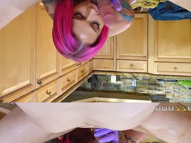 Lavishly Tattooed Housewife Get Oiled Up And Screwed In The Kitchen With Bill Bailey And Anna Bell Peaks