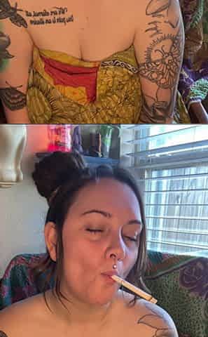 Chubby Smoker Masturbating
