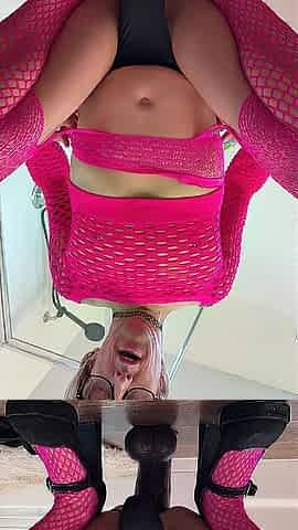 Femboy Kara Bouncing on Massive BBC Sextoy