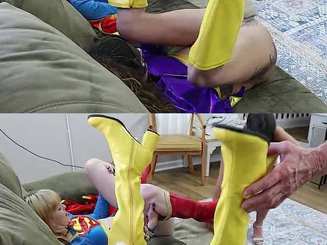 Supergirl and batgirl screwed by old villian