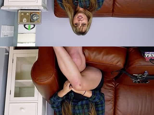 Golden-haired Gwen Fills Her Cunt With Toys Whilst Showing Tattoos In Tryout!