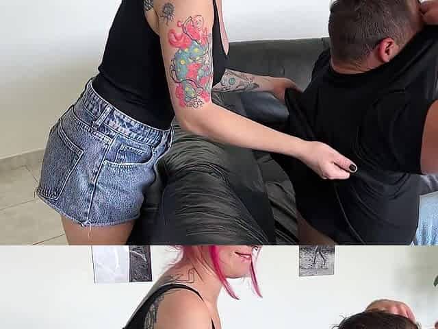 Roomate Get Drilled After Massage And take Massive Jizz flow On Her Butt