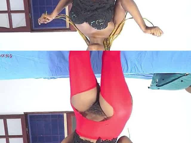 White cum on my large ebony ass