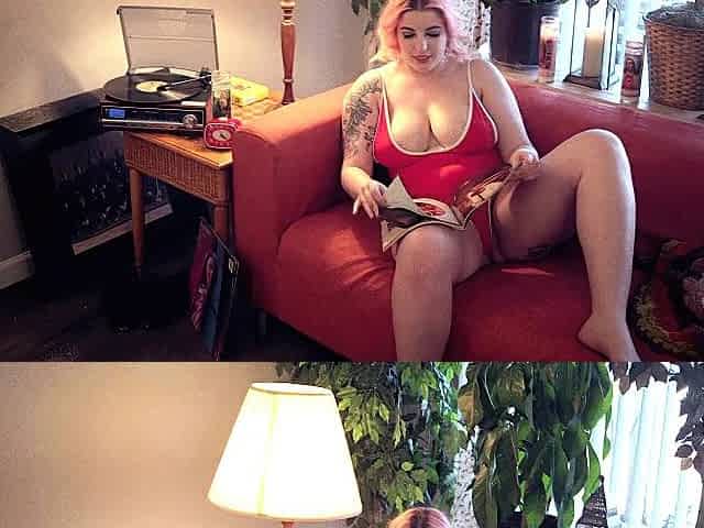 That 70s Solo - thick curvy pink hair masturbates in vintage classic