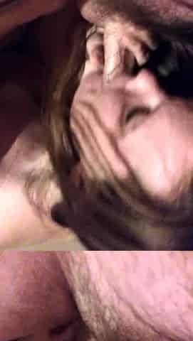 Wet and messy amateur blowjob and handjob