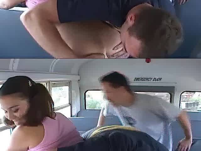 Youthful brunette hair permeated her cunt and booty by 2 allies on the bus