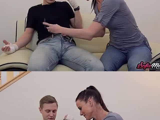 Naughty Stepmom Sucks Stepsons Massive Dick With Sofie Marie