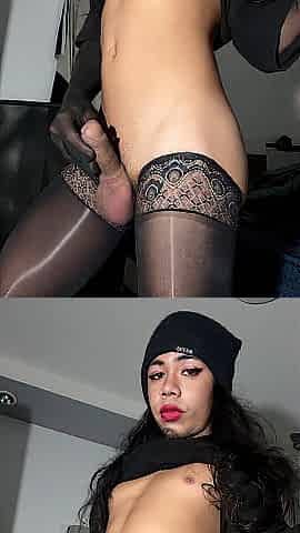 Alternative Femboy Cumming Jizzing On U