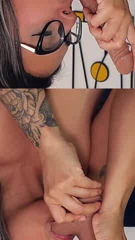 Colombian MILF Blowjob and Deep Throat