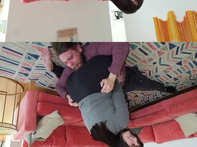 Wrestling with My BBW Roommate Turns Into Hard Rough Sex - Squirting Pussy Gets Pounded - Paige Steele, Steve Rickz