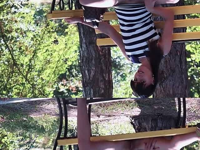 Petite Teen Gets Risky Outdoor Anal in the Park - Almost Caught!