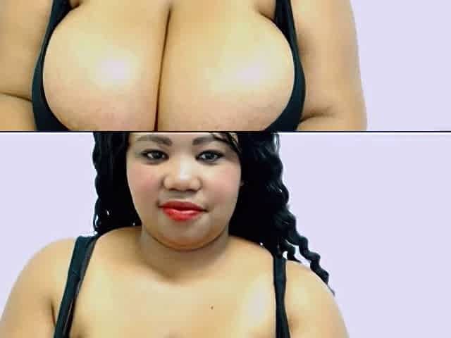 Big-Titted Black BBW on Webcam