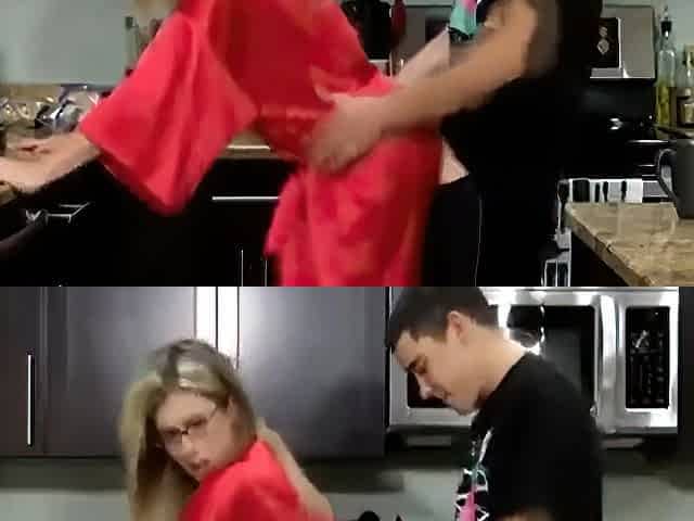 Cory Chase - Stepmom Gets Breakfast Creampie From Stepson 8 Min