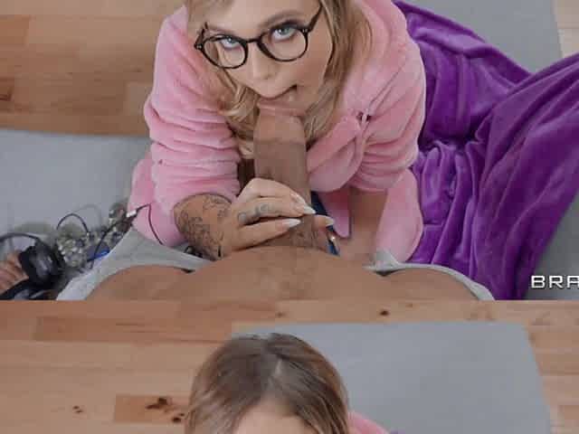 Cheating Nerdy Gamer Distracted by Huge Cock part 2 feat. Big Ass Blonde Kali Roses, Dwayne Foxxx, Alex