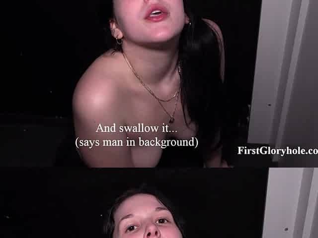 Gloryhole - 18 Year Old Student Wixen Swallows All